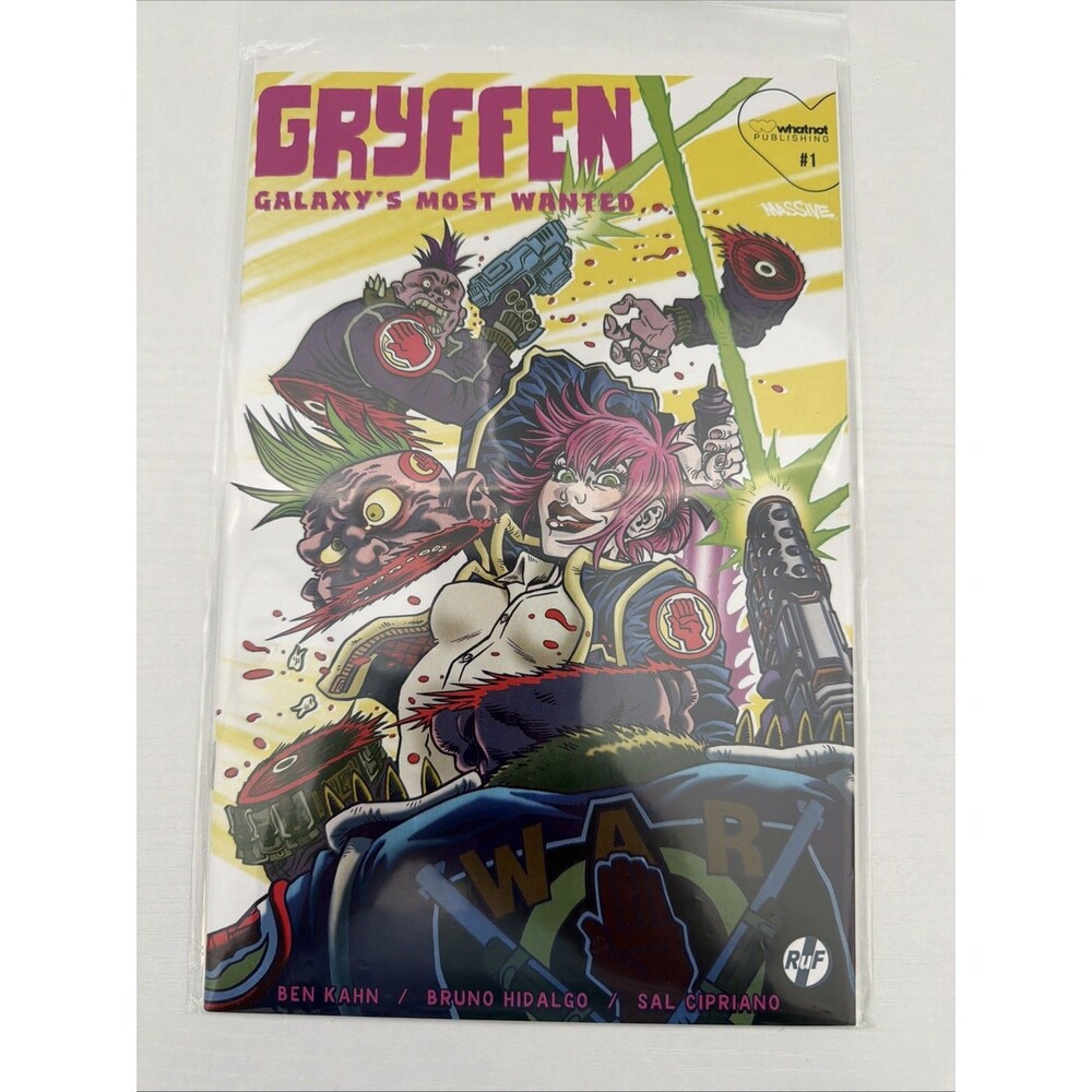 Gryffen #1 (Of 3) Cover B Dayglo Comic Book First Print w/ Board And Sleeve